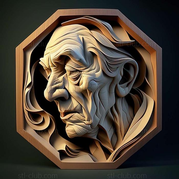 3D model Louis Betts American artist (STL)